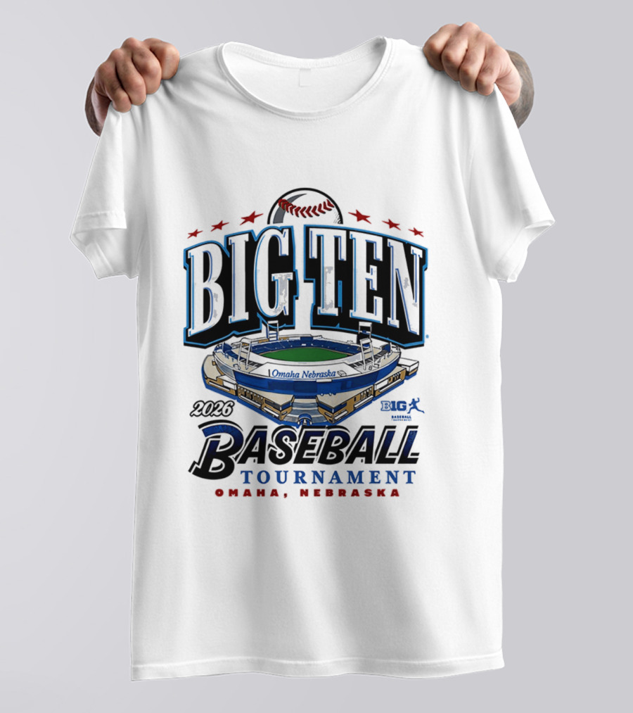 2026 Big Ten Baseball Tournament Omaha Nebraska T-Shirt