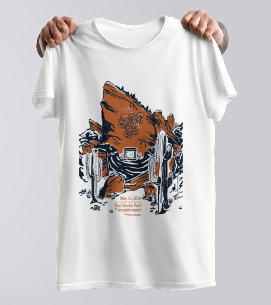 Bright Eyes Red Rocks May 12 2026 Concert Event T-Shirt