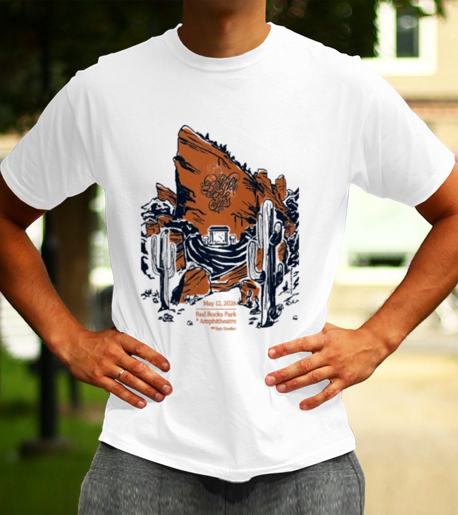 Bright Eyes Red Rocks May 12 2026 Concert Event T-Shirt