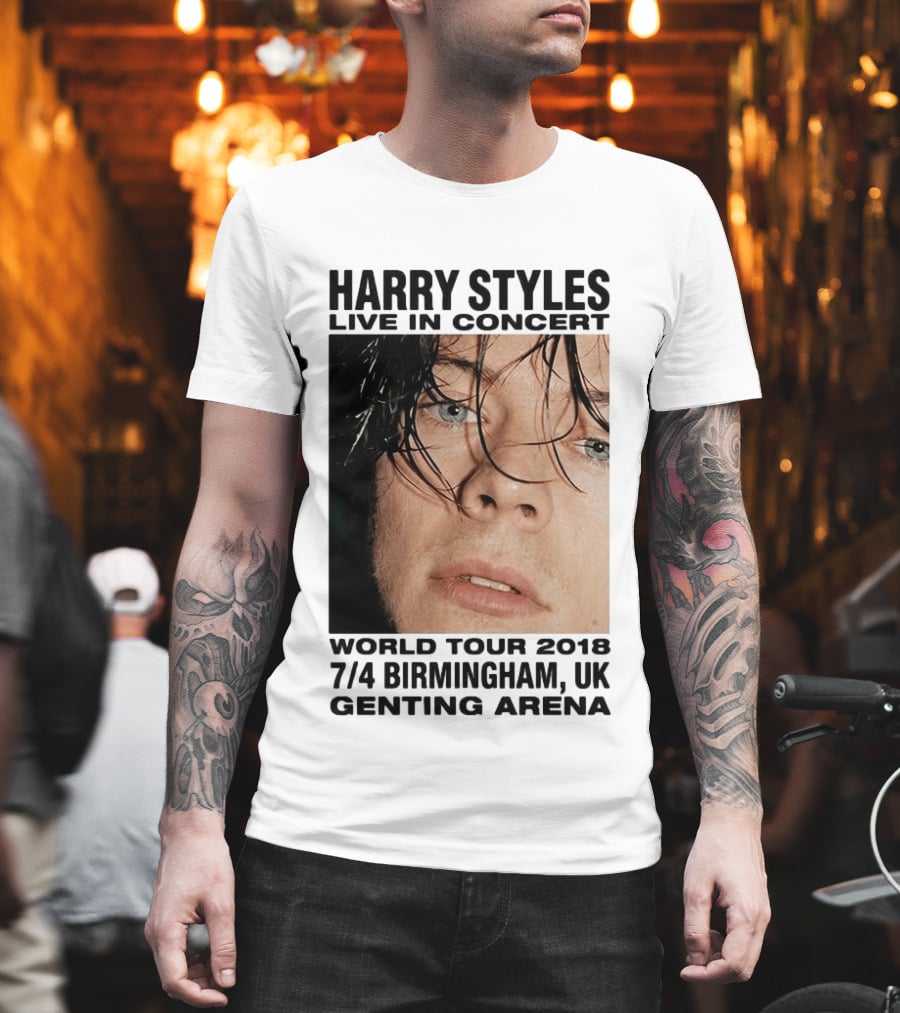 Harry Styles Live In Concert World Tour 2018 Birmingham UK Genting Arena T-Shirt
