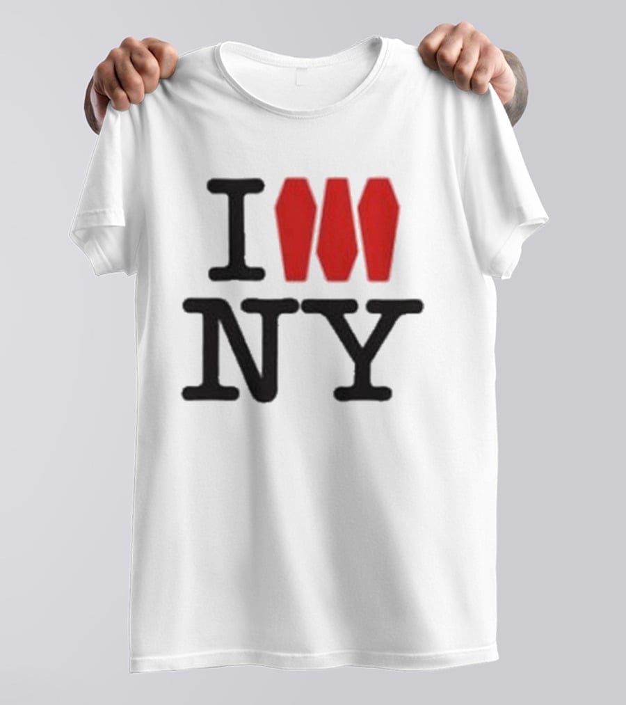 I Love NY Coffin Icon Parody Trend T-Shirt