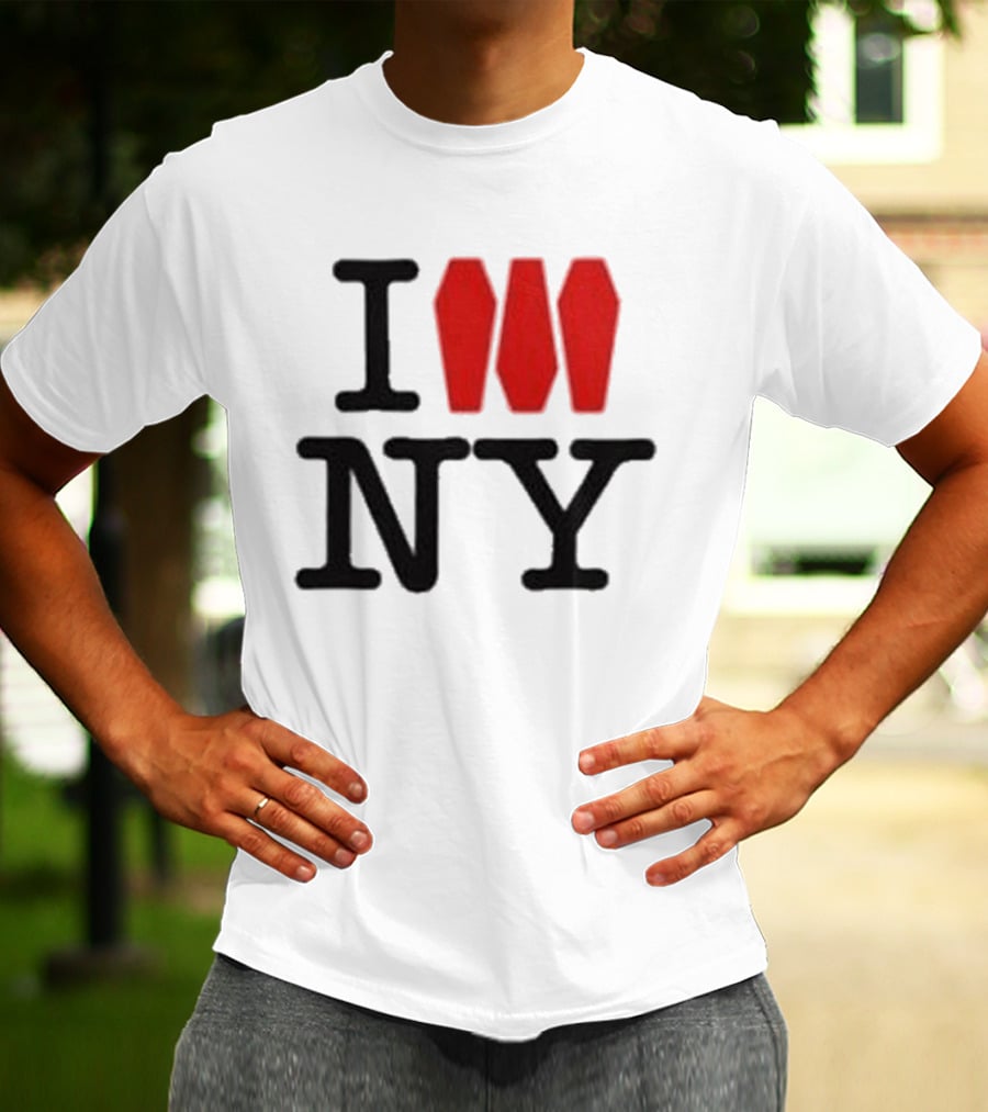 I Love NY Coffin Icon Parody Trend T-Shirt