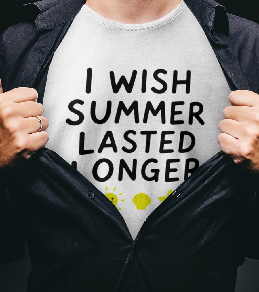 I Wish Summer Lasted Longer Sun Shell Star T-Shirt