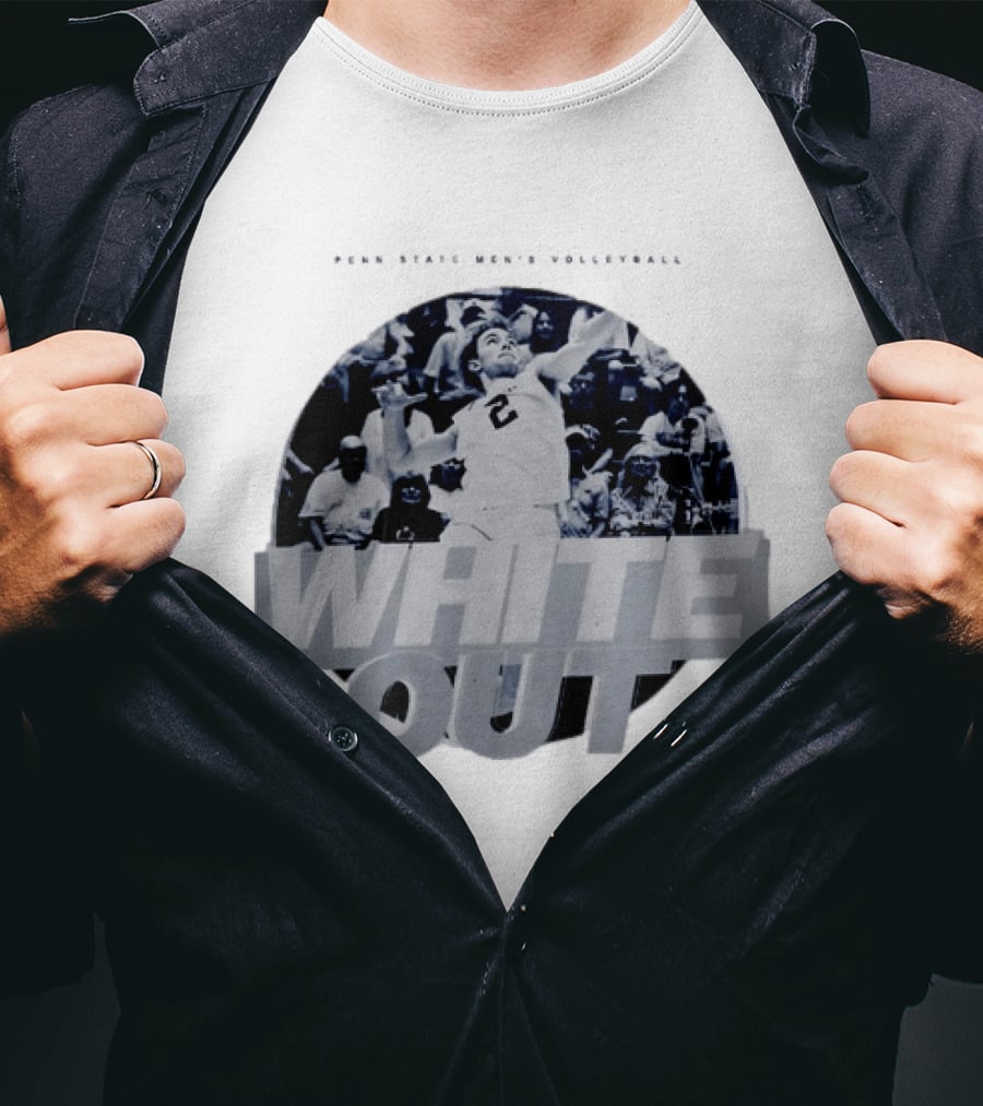 Penn State Nittany Lions Men's Volleyball White Out 2026 Player Action T-Shirt