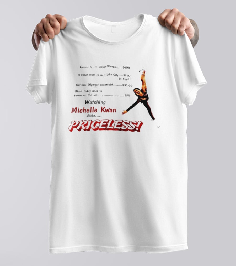 Tickets To The 2002 Olympics Hotel Room Salt Lake City Official Olympic Ing Michelle Kwan Skate PRICELESS T-Shirt