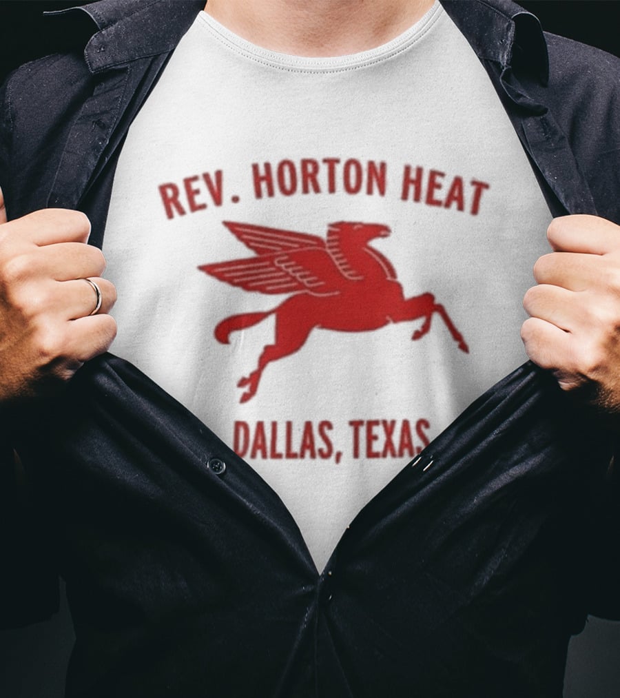 Rev. Horton Heat Dallas Texas Pegasus T-Shirt