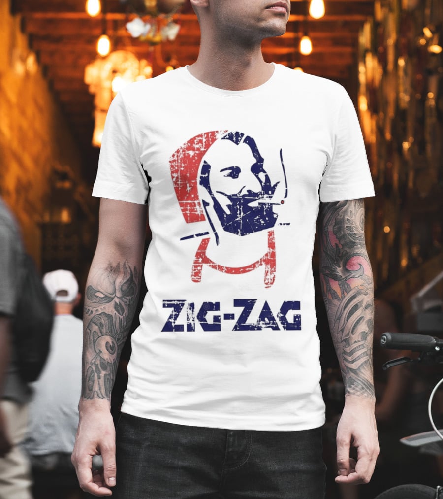 Zouave Soldier Zig Zag Smoking T-Shirt