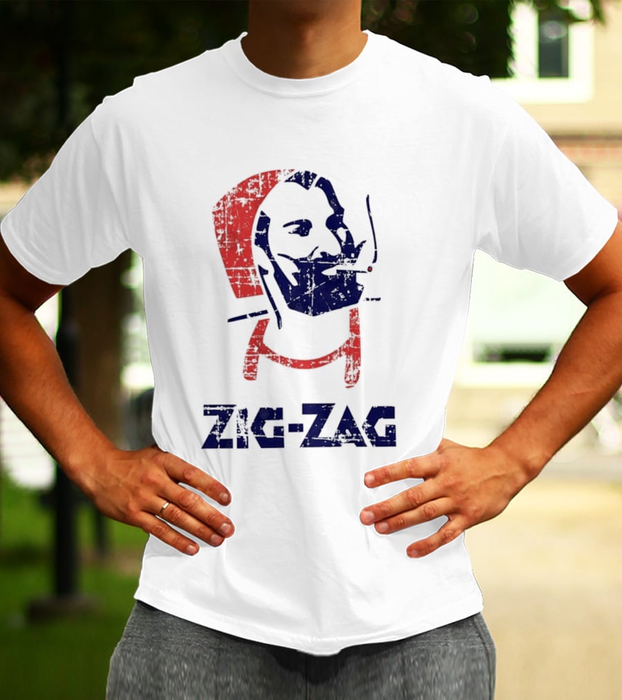 Zouave Soldier Zig Zag Smoking T-Shirt