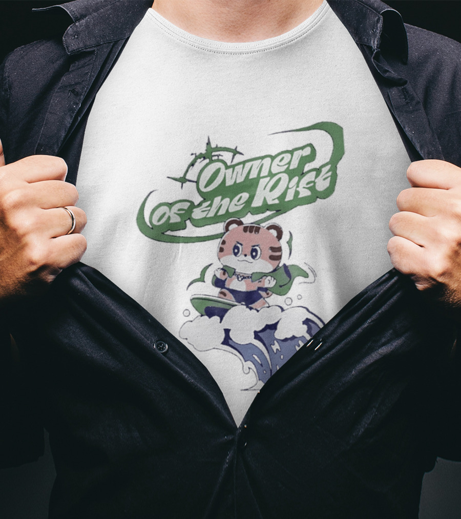 Owner Of The Waves Tiger Surfing Adventure T-Shirt
