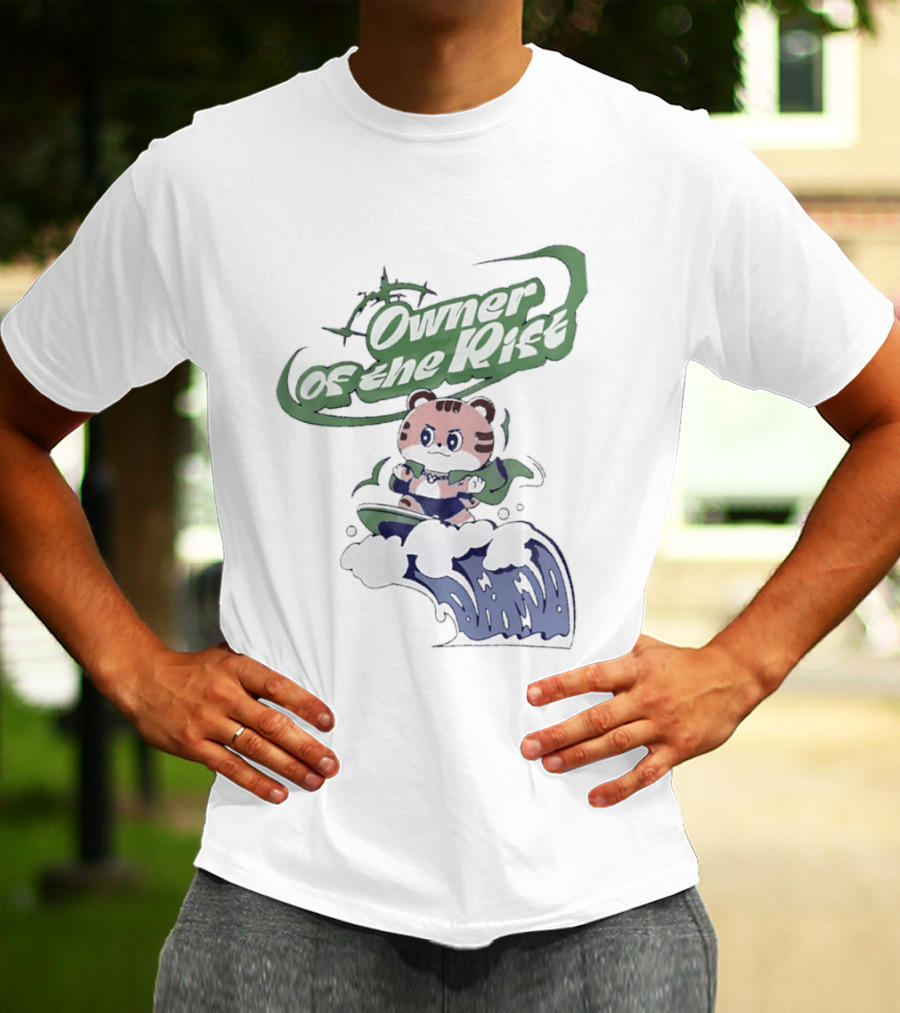 Owner Of The Waves Tiger Surfing Adventure T-Shirt
