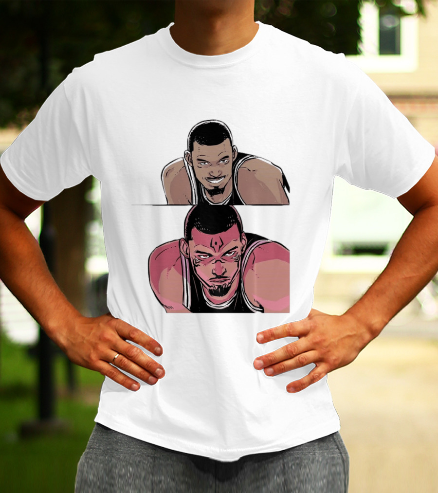 Victor Wembanyama Anime Style Transformation Wemby To Wemkuna T-Shirt