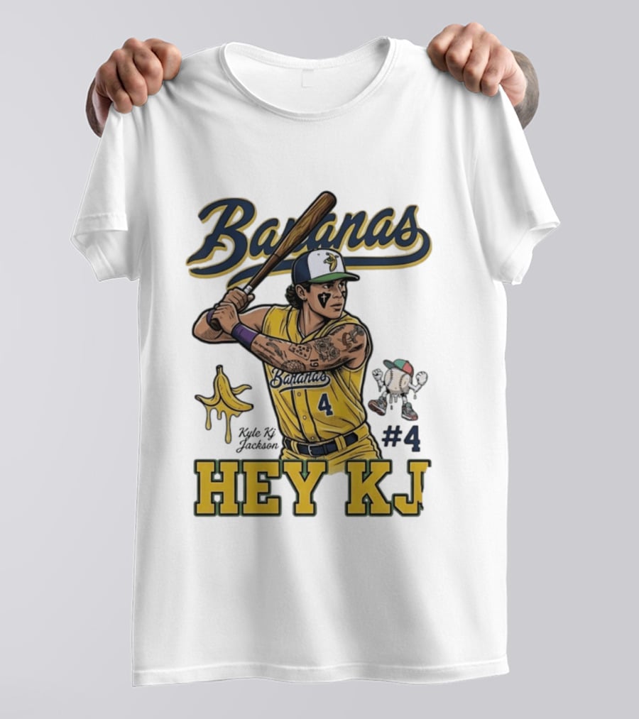 Bananas Kyle Kj Jackson Number 4 Hey KJ T-Shirt