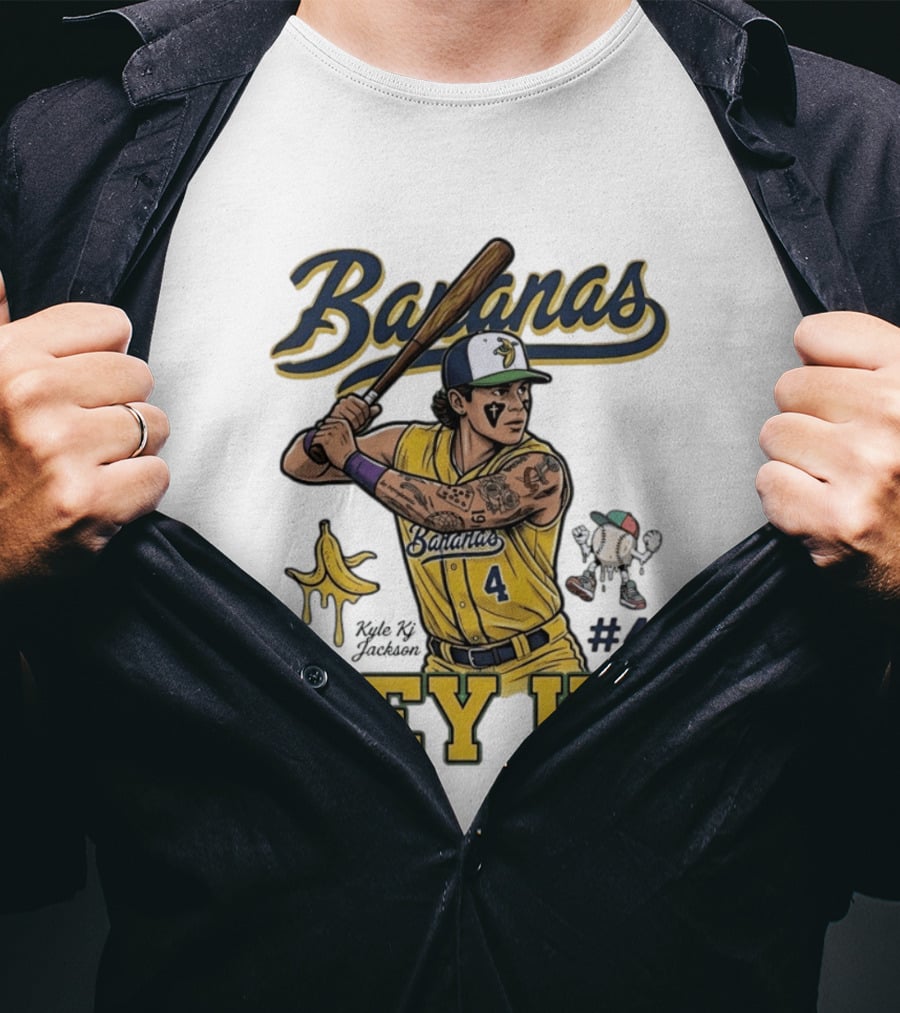Bananas Kyle Kj Jackson Number 4 Hey KJ T-Shirt