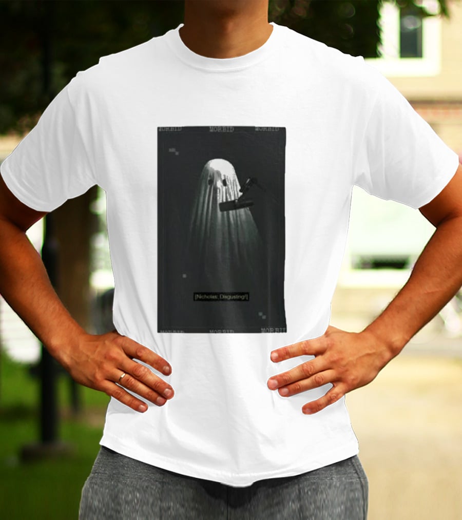 Morbid Nicholas Disgusting Ghost With Microphone T-Shirt