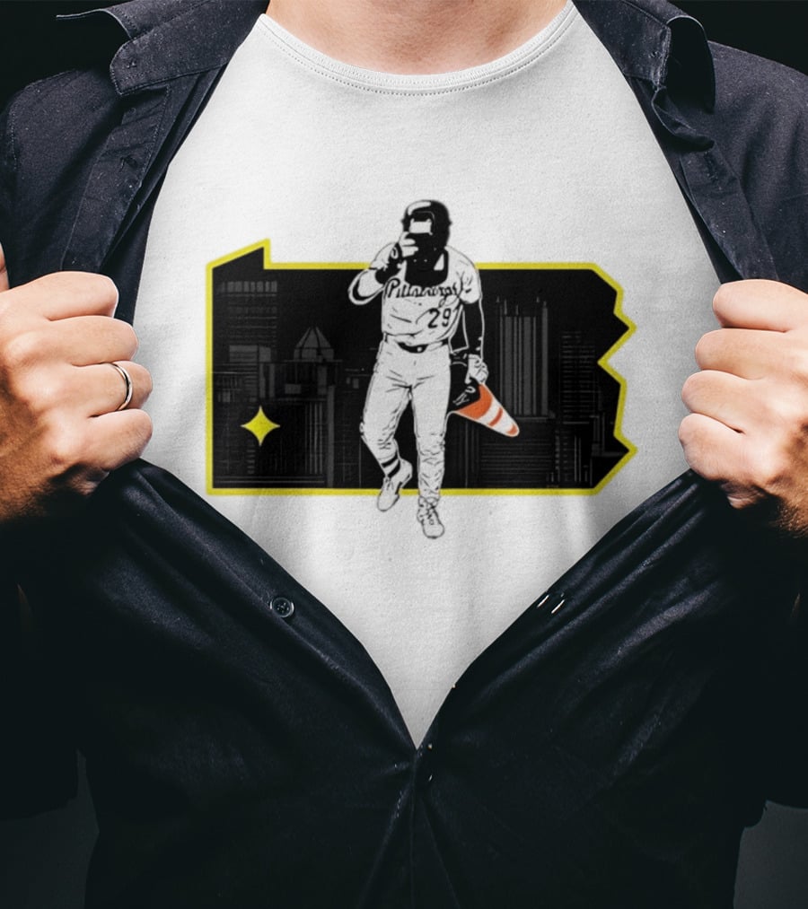 Pittsburgh Pirates Ryan O'Hearn Fear The Cone 29 City Skyline T-Shirt