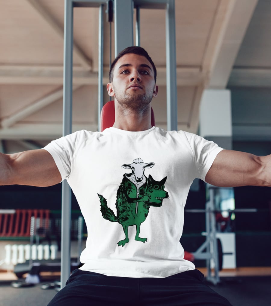 Sheep In Wolf's Clothing Humorous Animal Disguise Joke T-Shirt
