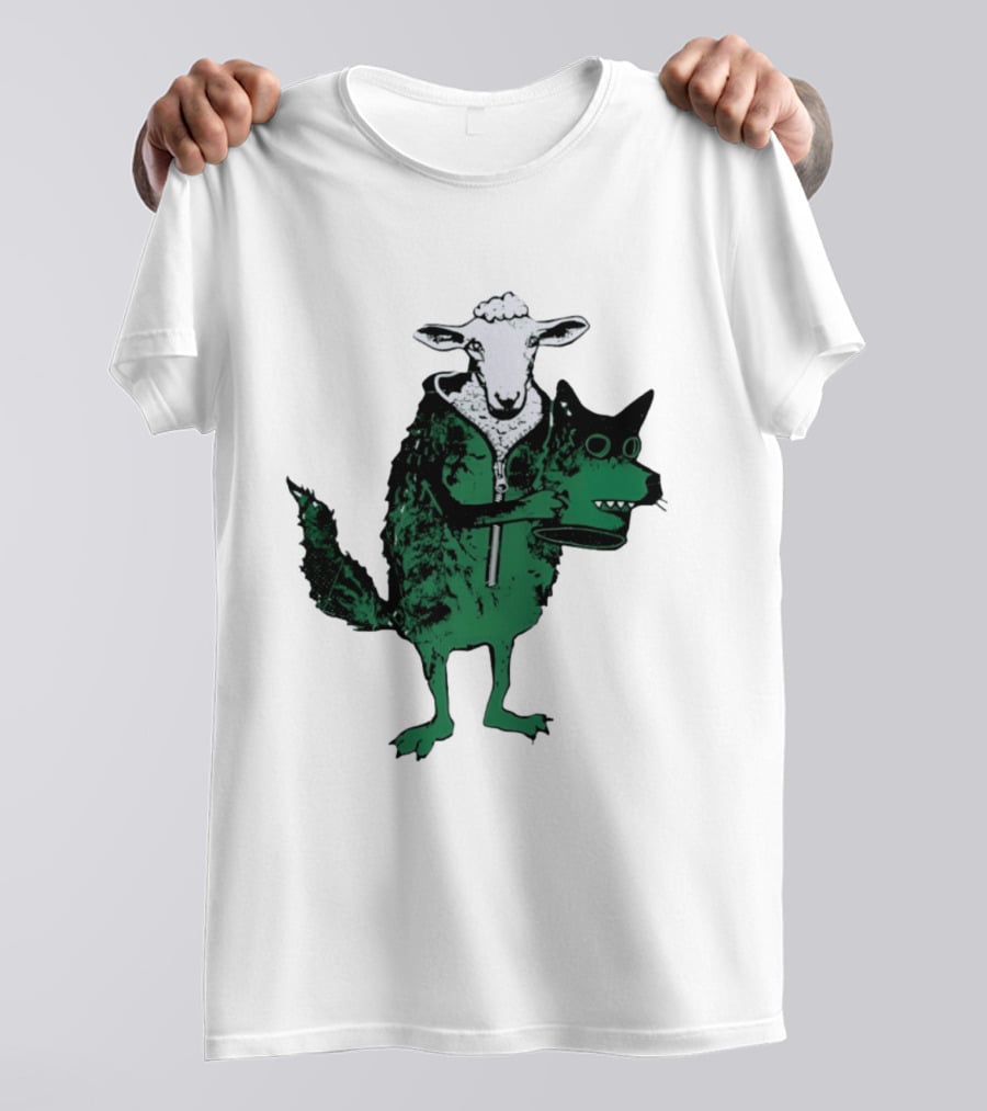 Sheep In Wolf's Clothing Humorous Animal Disguise Joke T-Shirt