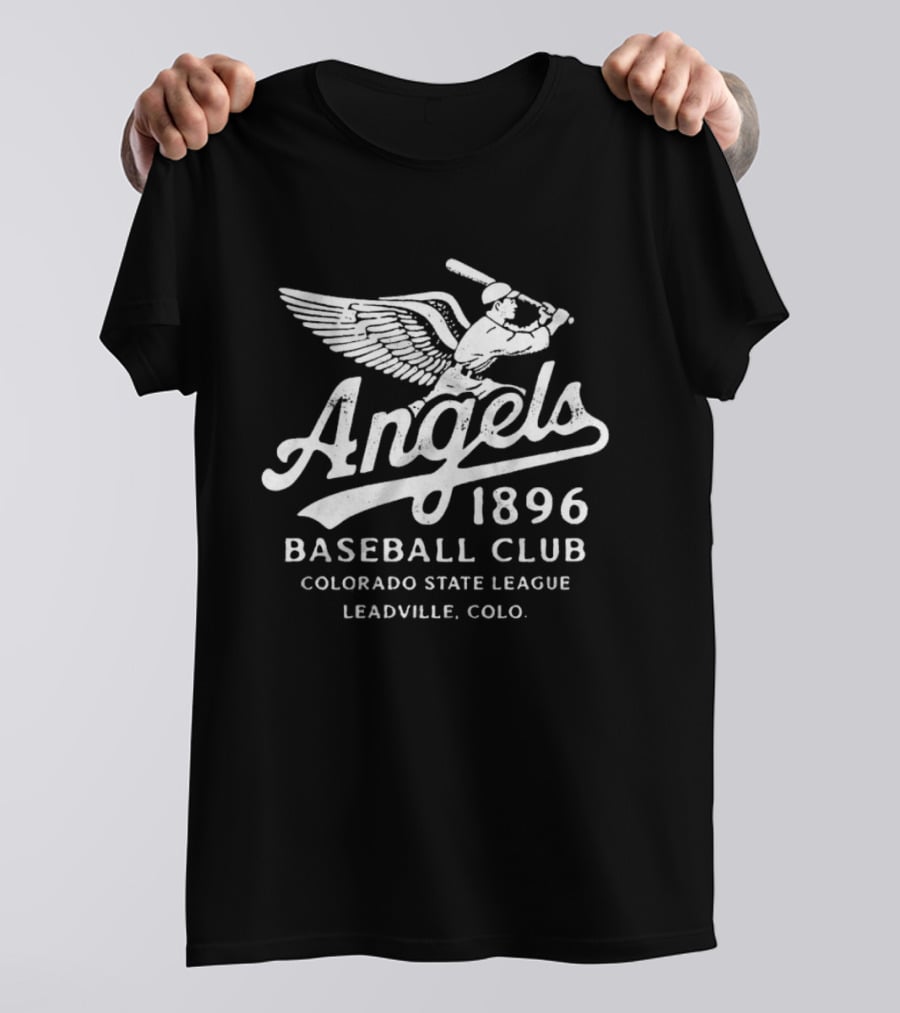 Leadville Angels 1896 Baseball Club Colorado State League Leadville Colo T-Shirt