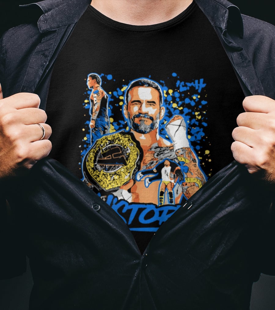 CM Punk Wrestling Champion History T-Shirt