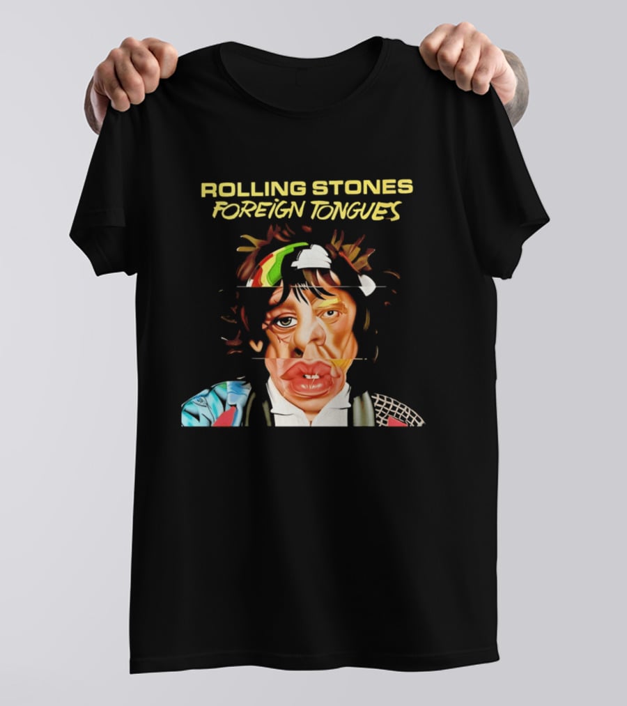 Rolling Stones Foreign Tongues Collage Face 2026 T-Shirt