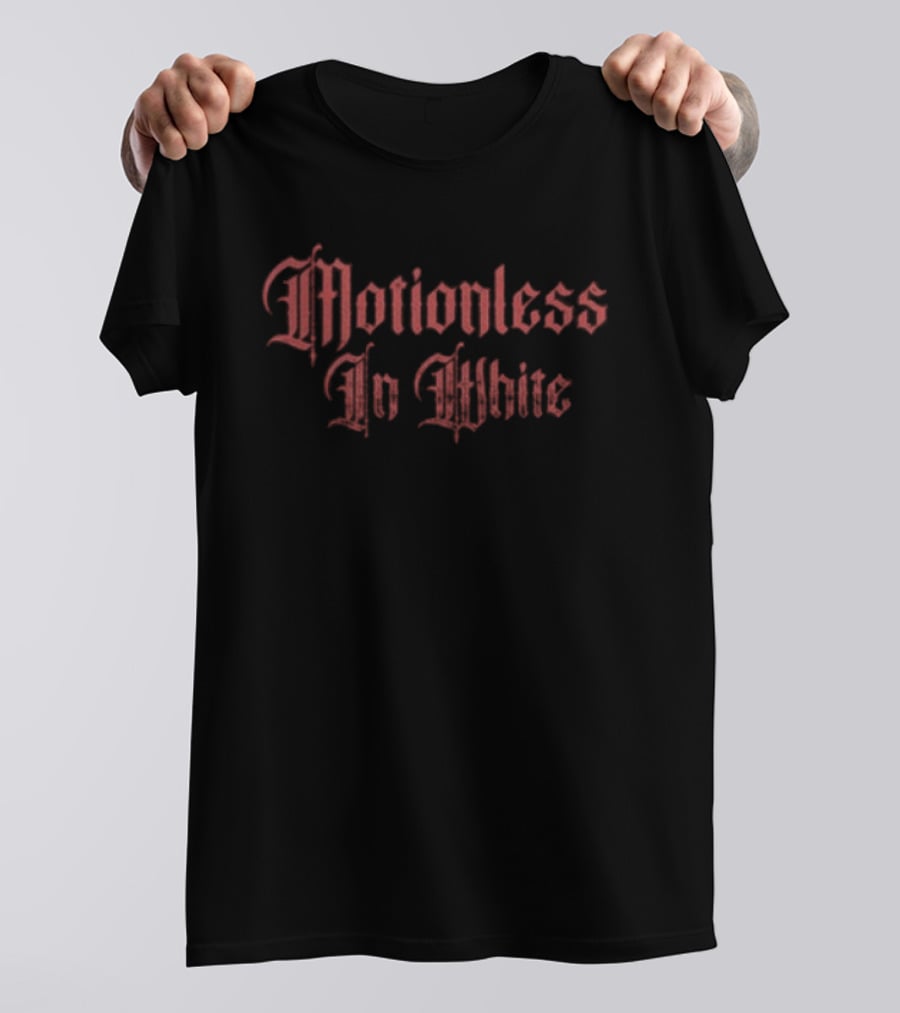 Motionless In White Rebuilt By What Broke Me Gothic Red Gothic Band Merchandise T-Shirt
