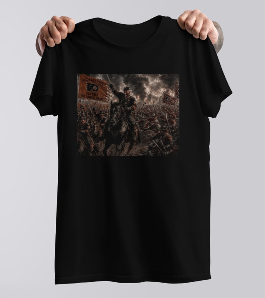 Philadelphia Flyers The Union Army Battle Scene T-Shirt