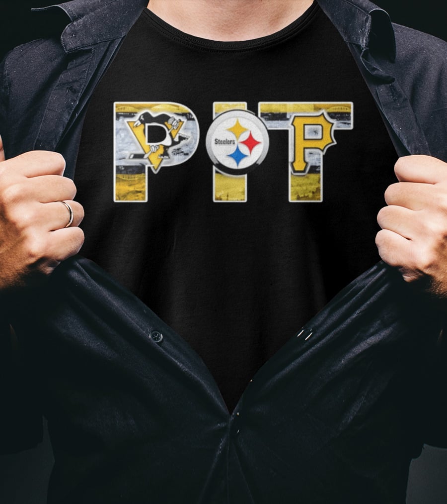PIT Pittsburgh Steelers Penguins Pirates Fan Pride T-Shirt