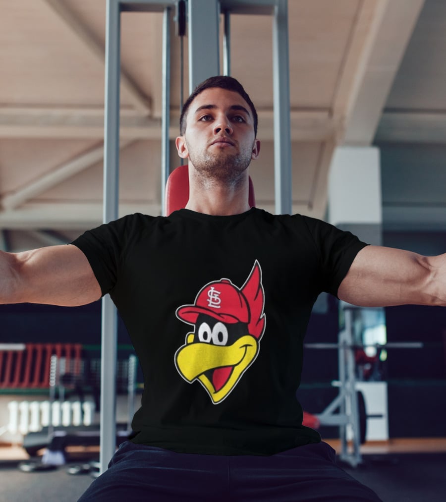 St. Louis Cardinals Fredbird Mascot Facecap Baseball T-Shirt