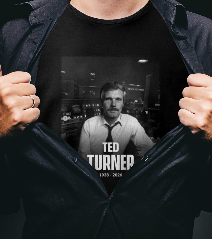 Ted Turner CNN News Network 1938 2026 Remembrance T-Shirt