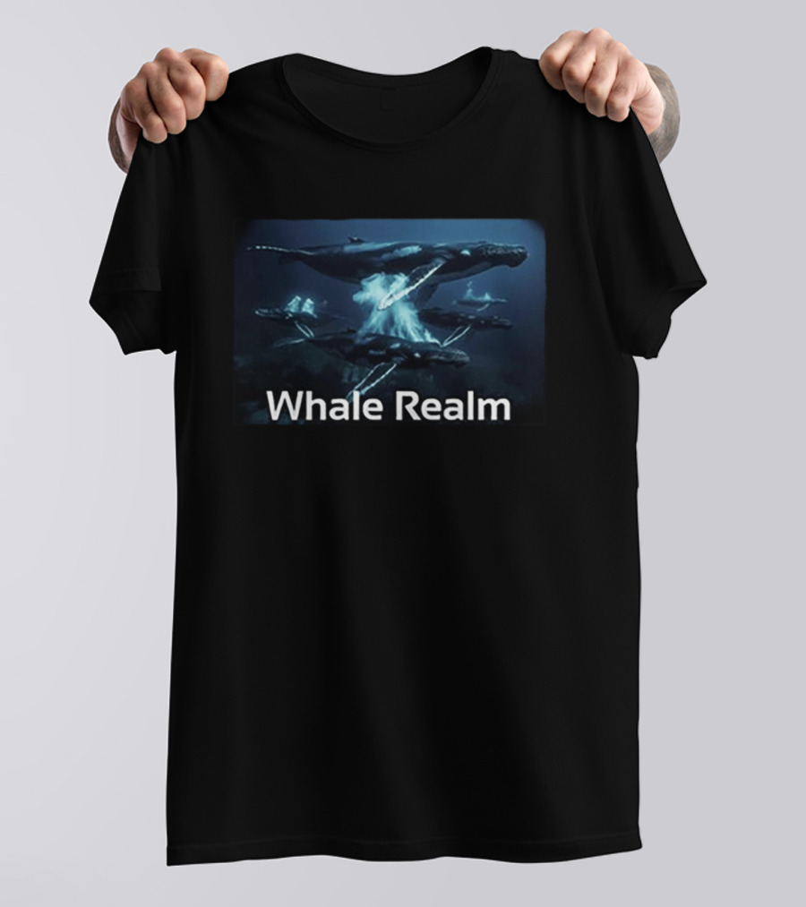 Whale Realm Ocean Scene Aquatic World T-Shirt