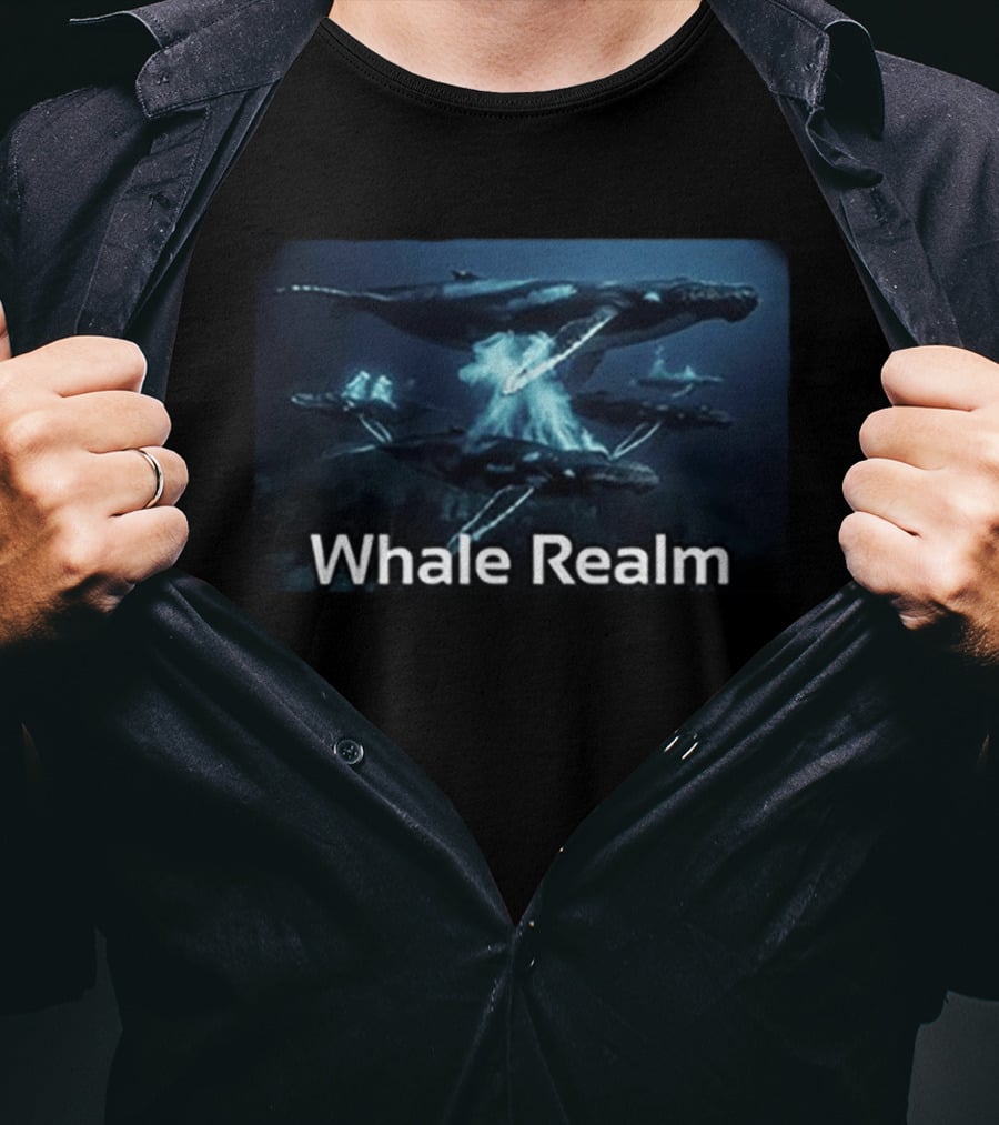 Whale Realm Ocean Scene Aquatic World T-Shirt