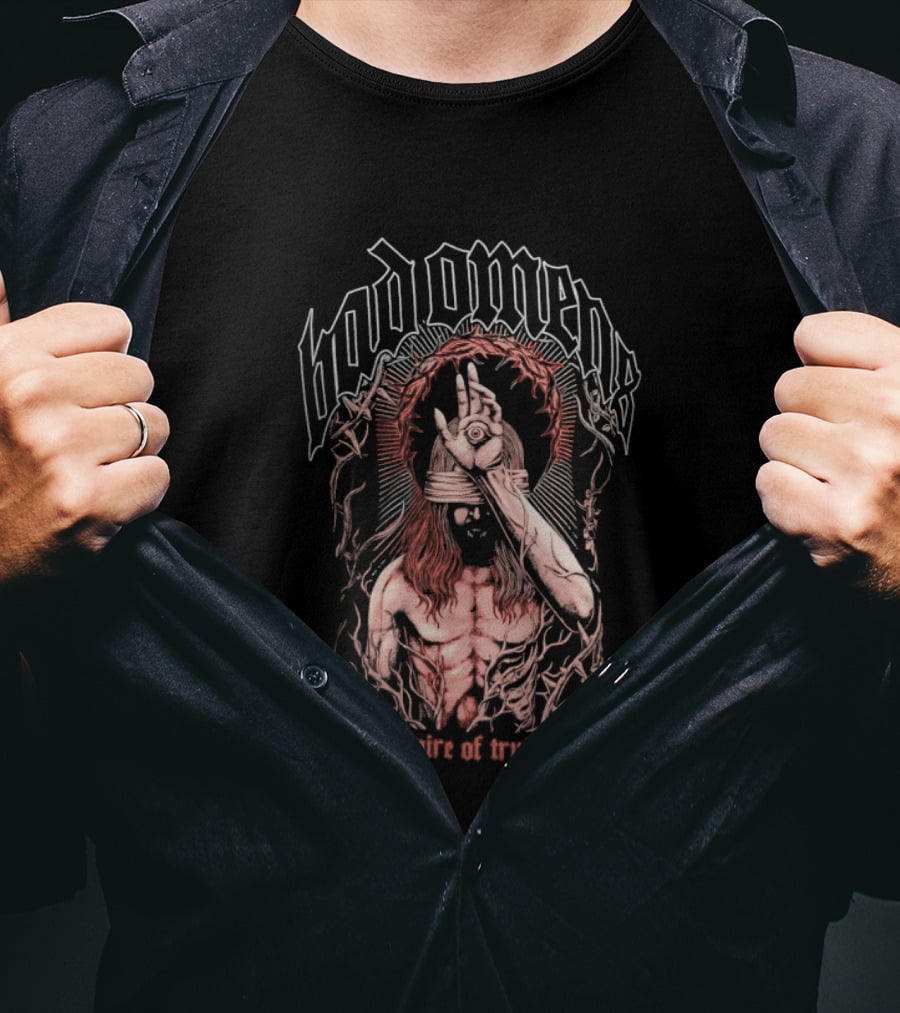 Bad Omens Mire Of Truth You Owe Me Blindfolded Figure T-Shirt