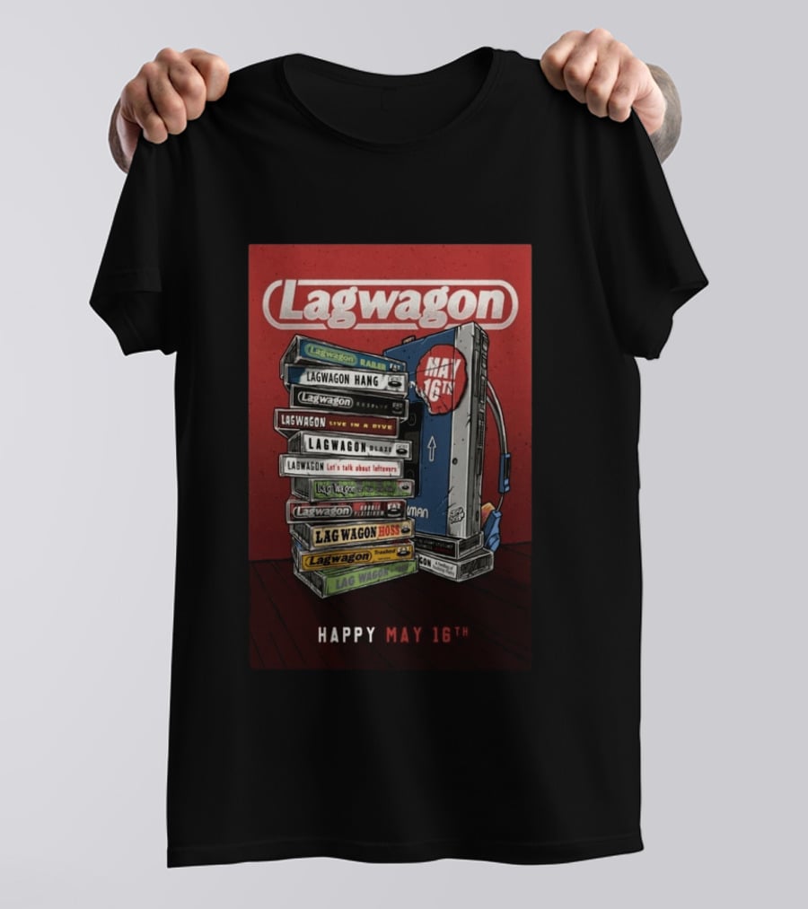 Lagwagon Happy May 16th Fat Wreck Chords 35 Years Celebration San Francisco 2026 T-Shirt