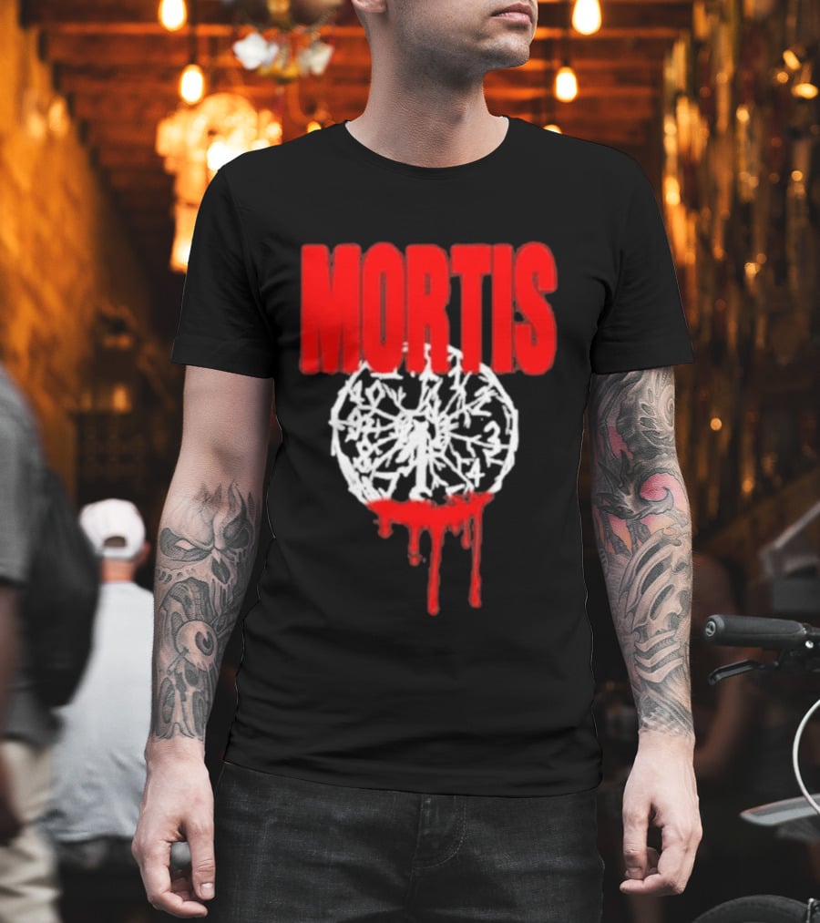MORTIS Dripping Bloody Wheel T-Shirt