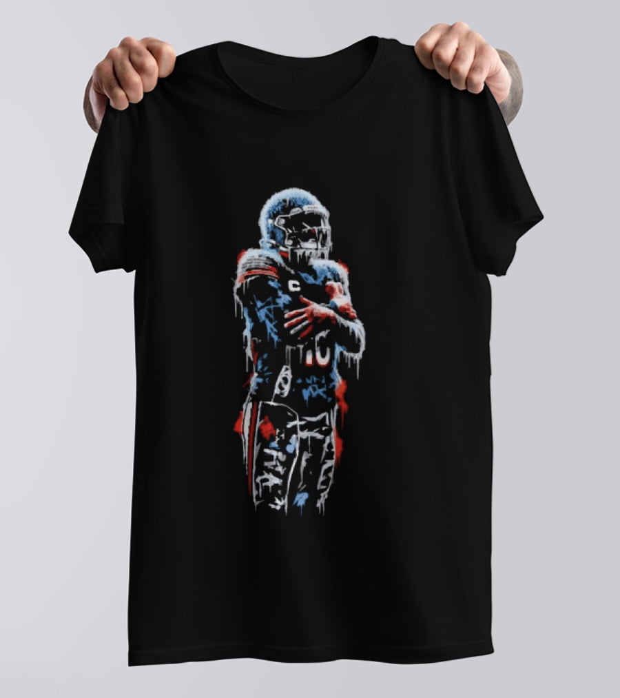 Caleb Williams Chicago Bears Number 13 Icy Frozen Effect T-Shirt