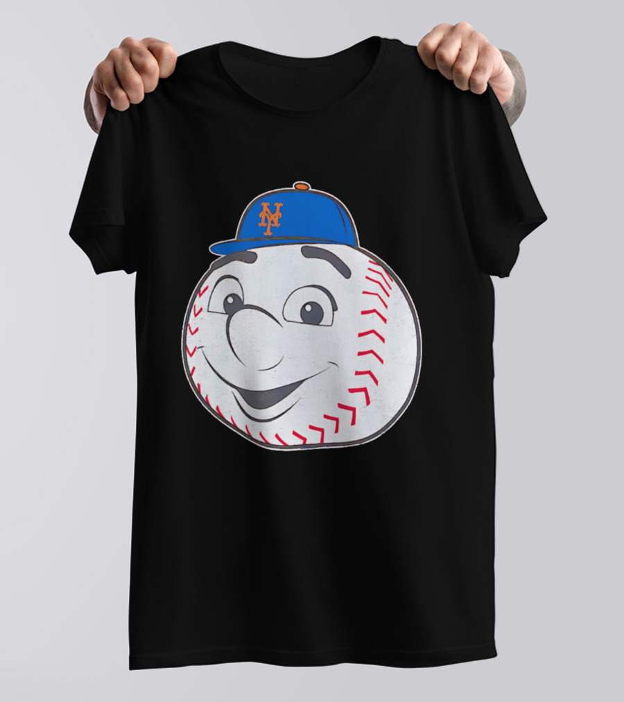 New York Mets Mr. Met Big Face Baseball 2026 T-Shirt