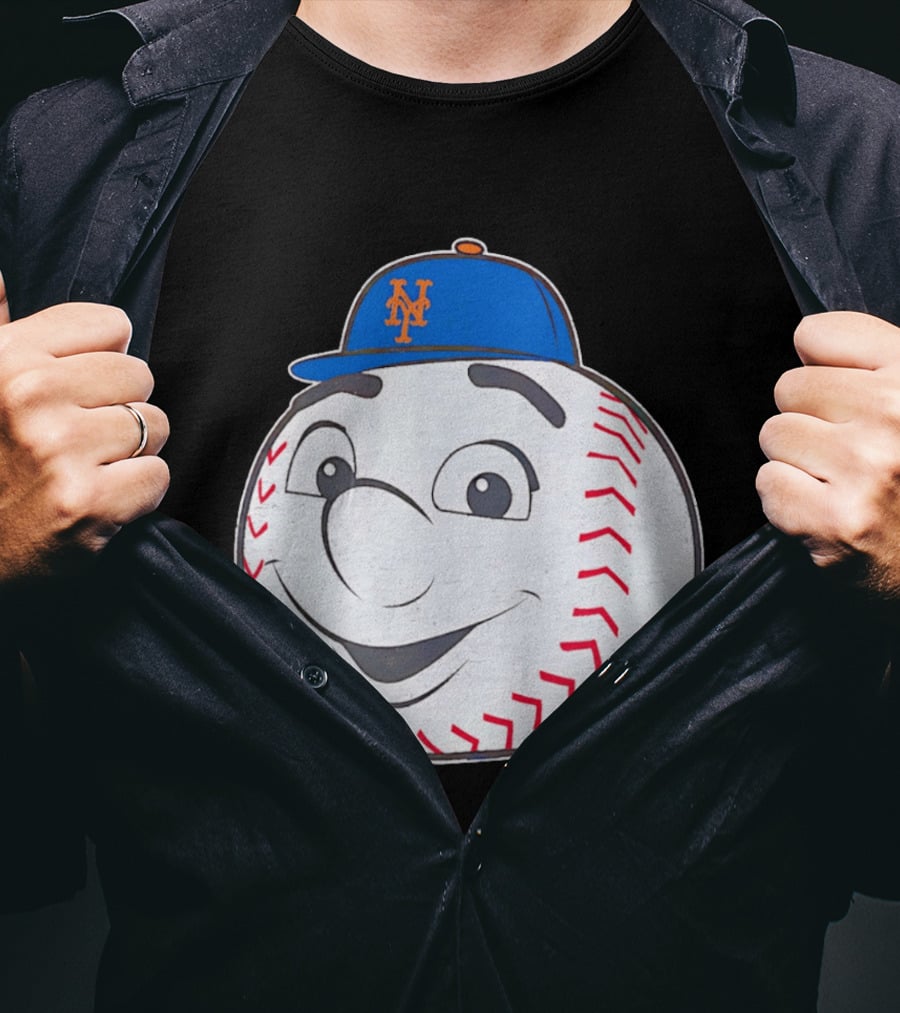 New York Mets Mr. Met Big Face Baseball 2026 T-Shirt