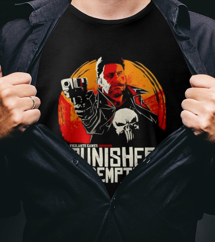 Punisher Redemption Red Dead Vigilante Games T-Shirt
