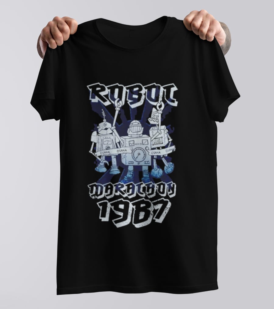 Robot Osaka Marathon 1987 Racing Bots T-Shirt