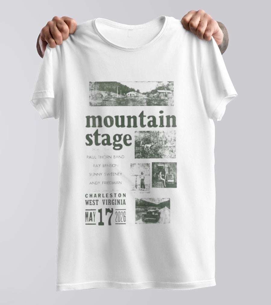 Mountain Stage With Kathy Mattea Charleston West Virginia May 17 2026 T-Shirt