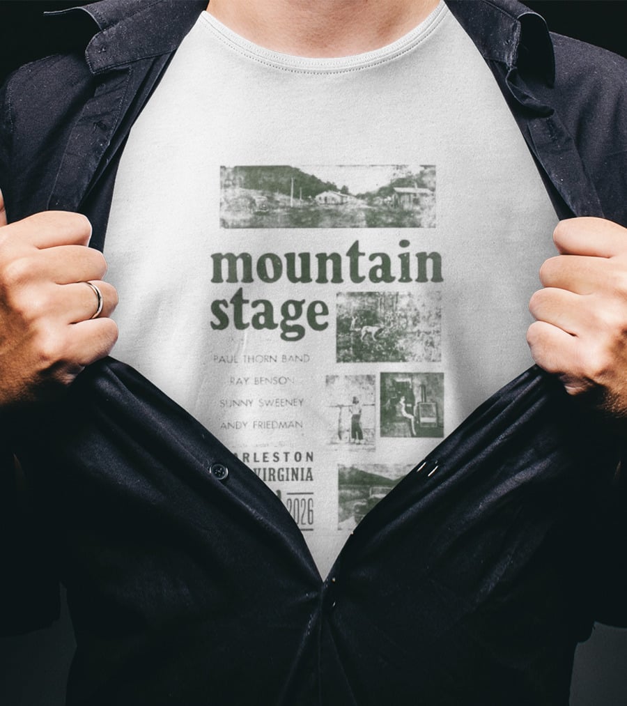 Mountain Stage With Kathy Mattea Charleston West Virginia May 17 2026 T-Shirt