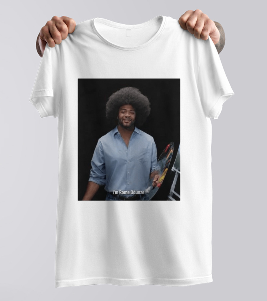 I'm Rome Odunze With Bob Ross Style Transformation T-Shirt