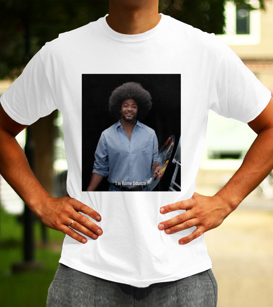 I'm Rome Odunze With Bob Ross Style Transformation T-Shirt