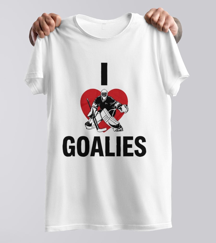 Dan Vladar Ice Hockey I Love Goalies Philadelphia Flyers T-Shirt