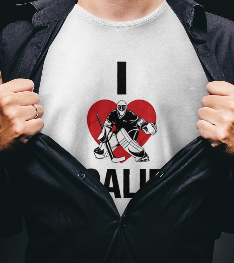 Dan Vladar Ice Hockey I Love Goalies Philadelphia Flyers T-Shirt