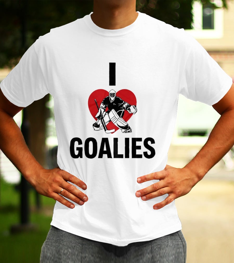 Dan Vladar Ice Hockey I Love Goalies Philadelphia Flyers T-Shirt