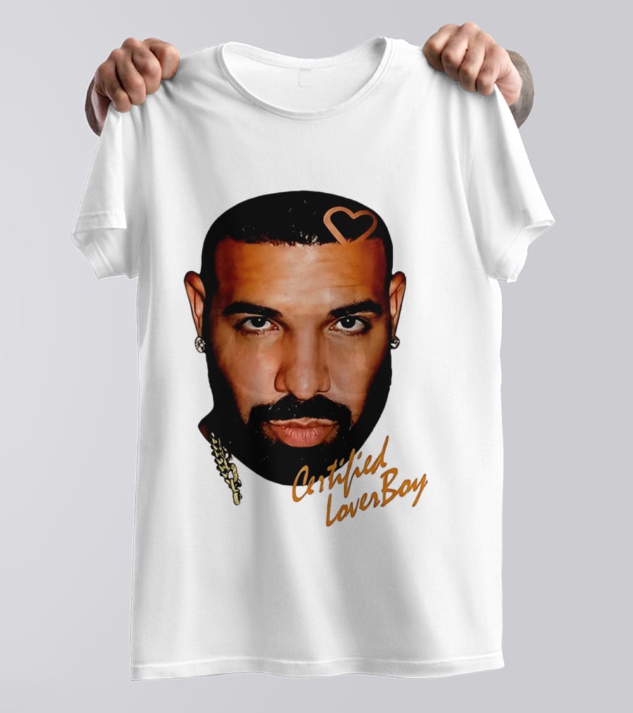 Drake Certified Lover Boy Heart Hair T-Shirt