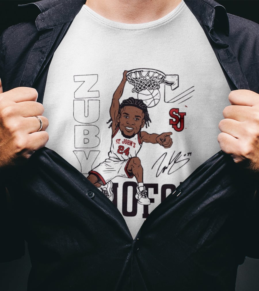 Zuby Ejiofor St. John's Red Storm Slam Dunk Basketball SJ 24 T-Shirt