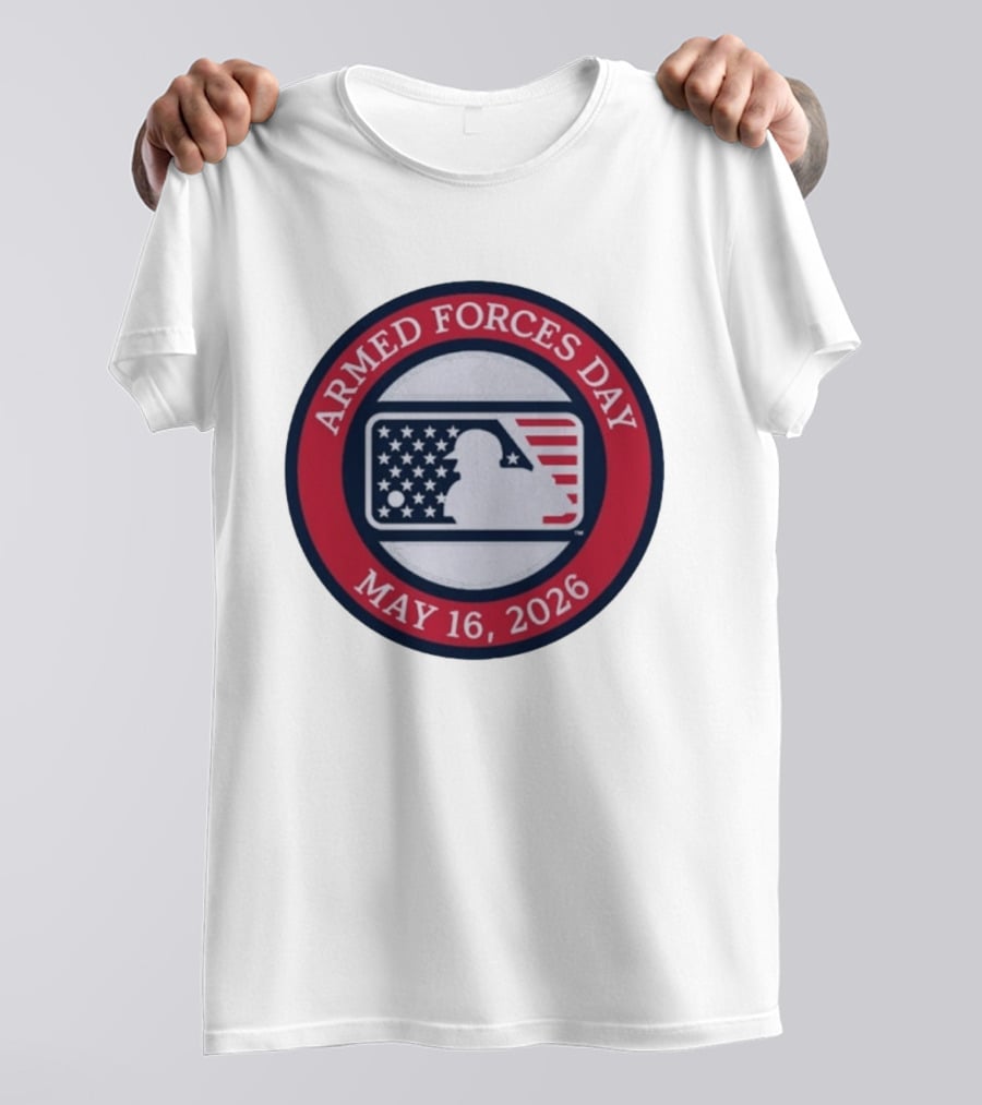 MLB Armed Forces Day May 16 2026 Stars And Stripes Circle T-Shirt