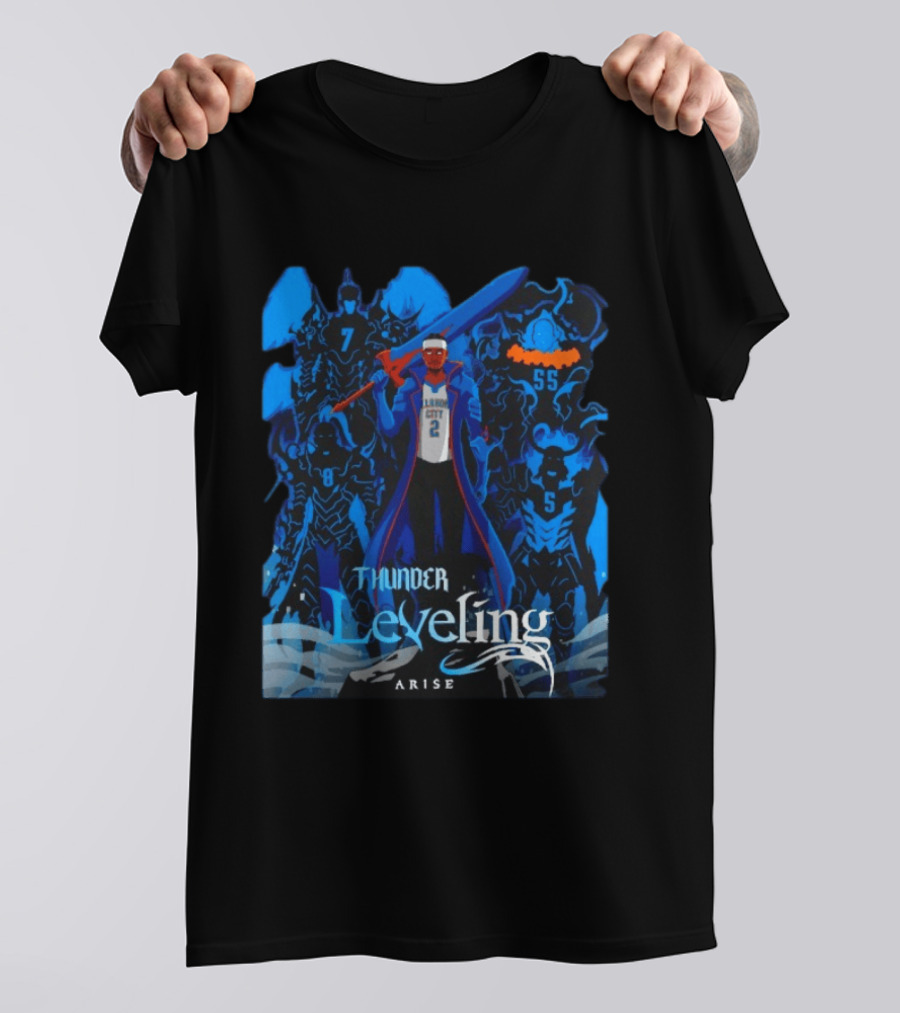 Thunder Leveling Solo Leveling Arise Oklahoma City T-Shirt